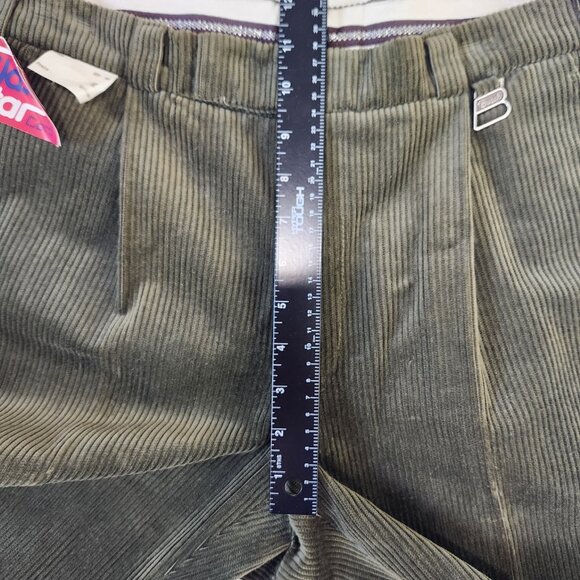 Vintage 80s NWT German Octoberfest Knickerbocker Pant 35" x 18.5" Green Corduroy - Picture 8 of 12